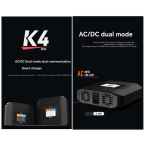 K4 Charger Baterai LiPo Dual Channel – Ideal untuk Mainan RC, Steker EU